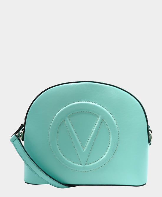 Leather Stitched Logo Crossbody Bag view 