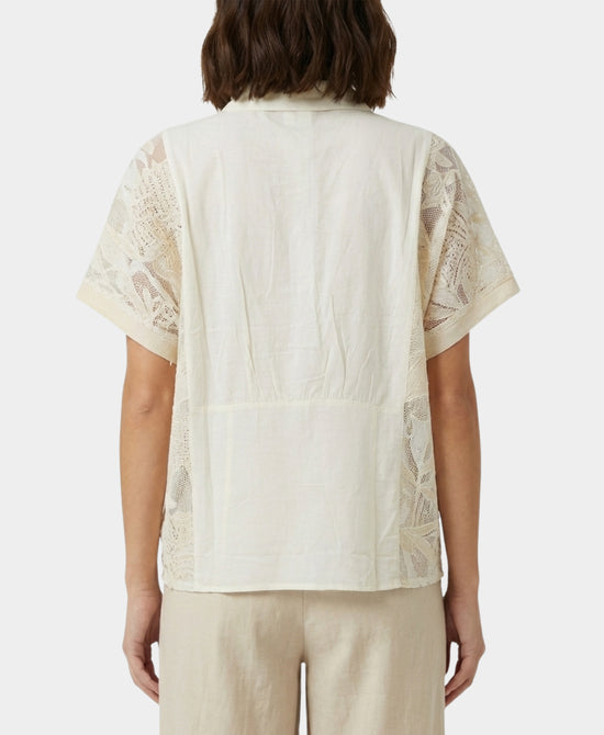 Blouse w/ Crochet Trim view 2