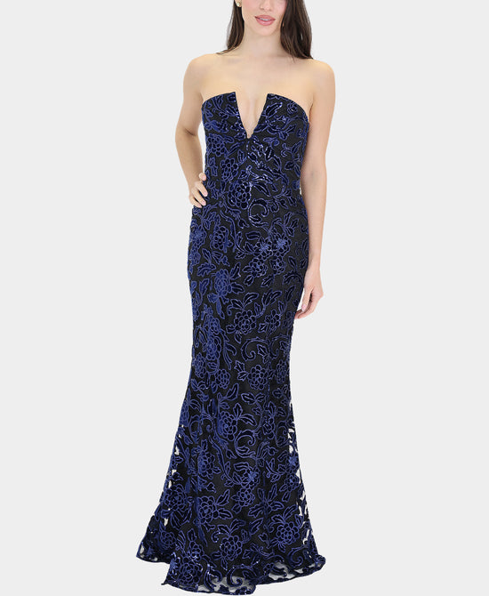 Sequin Embroidered Gown view 