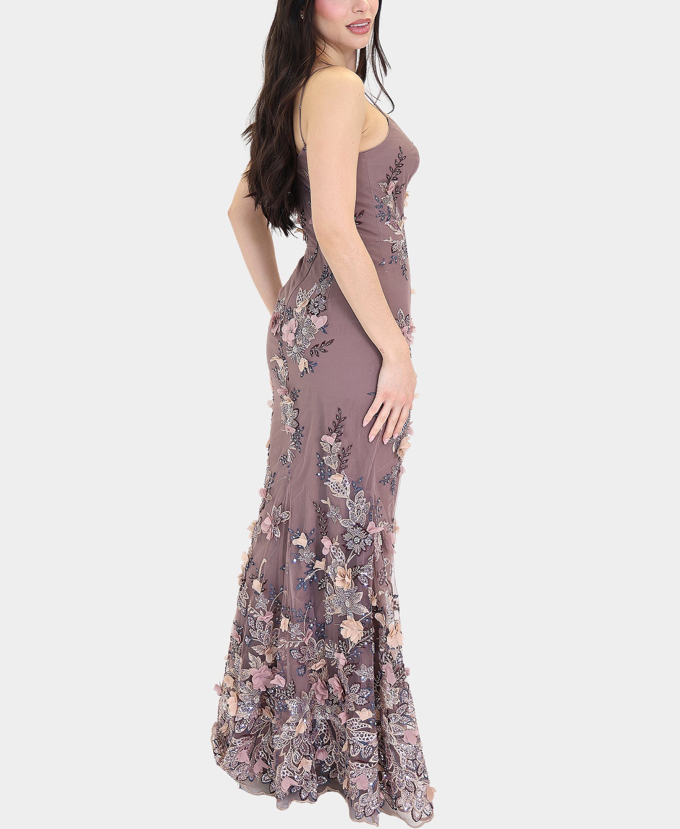 Embroidered & Beaded Gown view 2