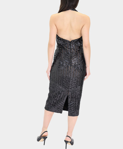 Sequin Halter Dress image 2