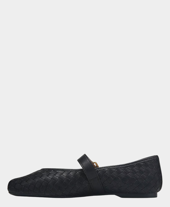 
Woven Mary Jane Ballet Flat in BLACK view 2
