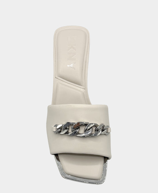 
Chain Heeled Sandal in CREAM view 2