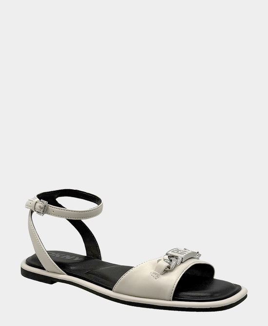 
Logo Chain Sandal in CREAM view 1