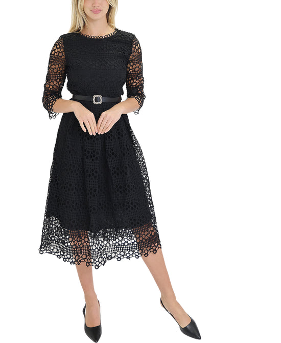 Eyelet Midi Dress view 