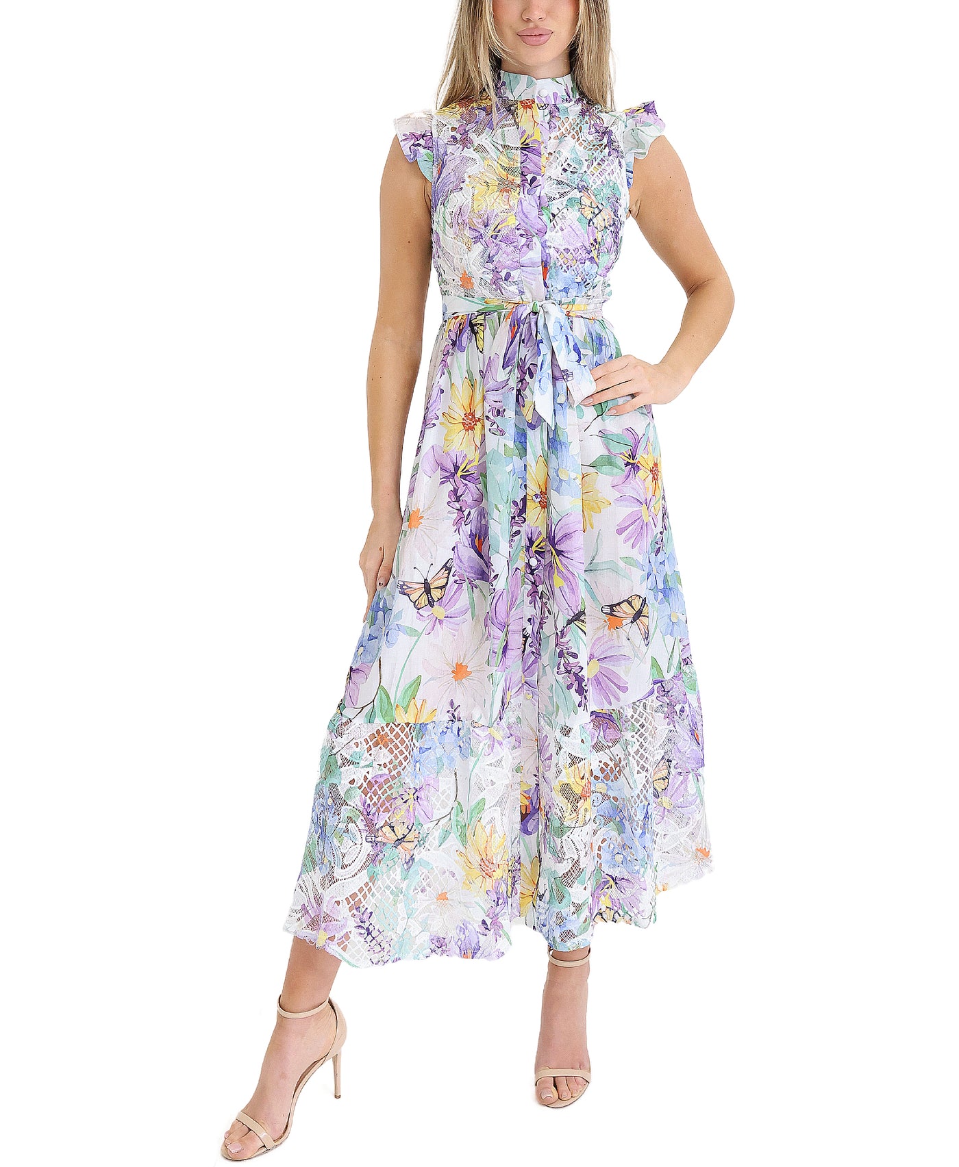 Floral Print Midi Dress view 1