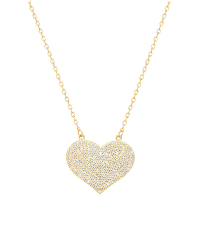 Cubic Zirconia Heart Shaped Necklace image 1
