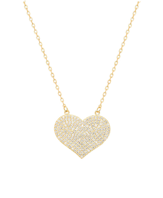 Cubic Zirconia Heart Shaped Necklace view 1