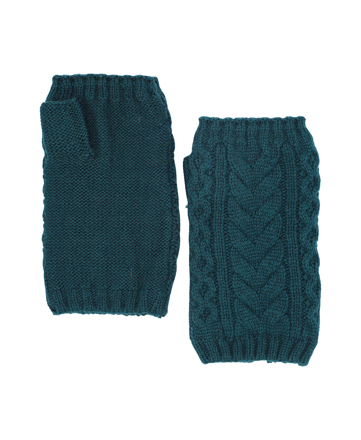 Cable Knit Fingerless Gloves view 1