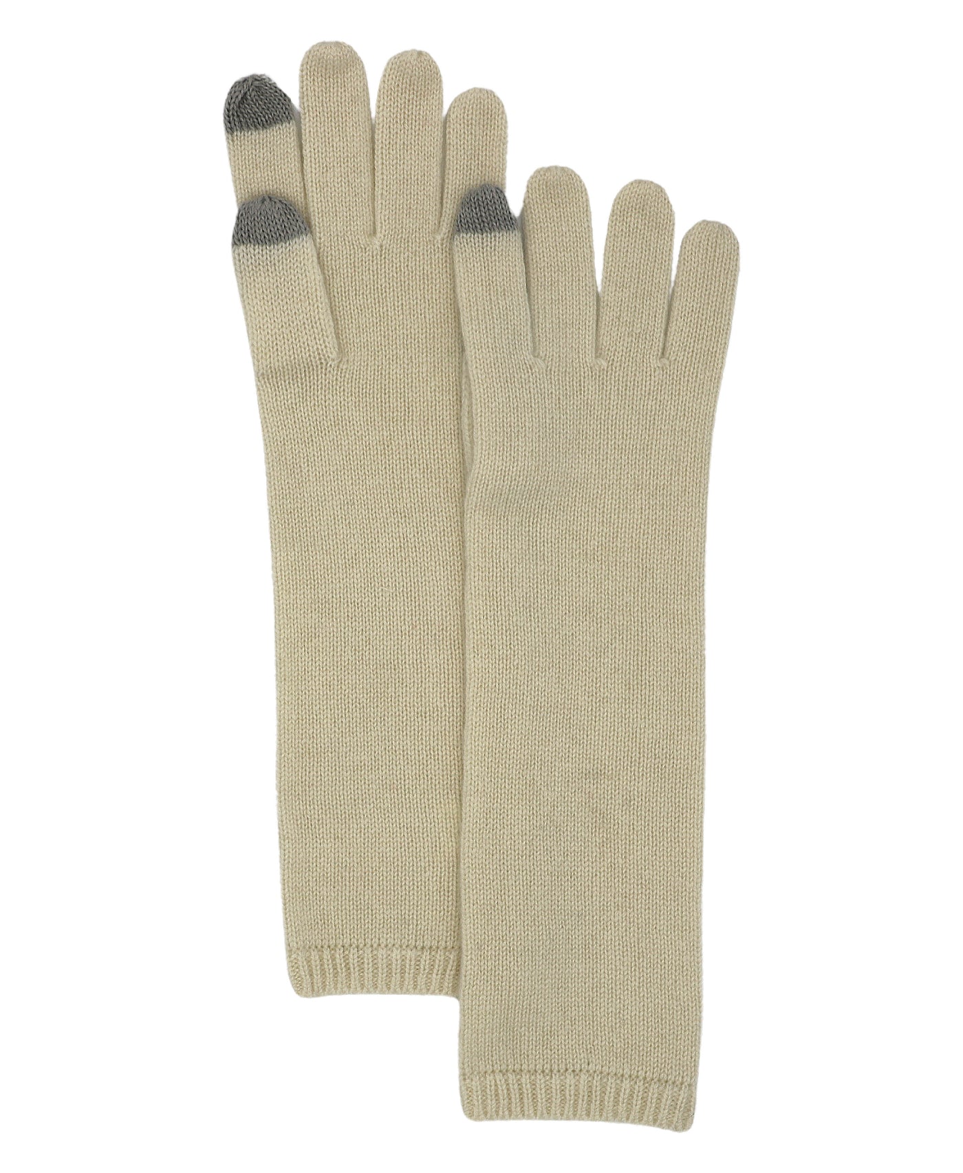 Cashmere Long Gloves- Tech Friendly view 1