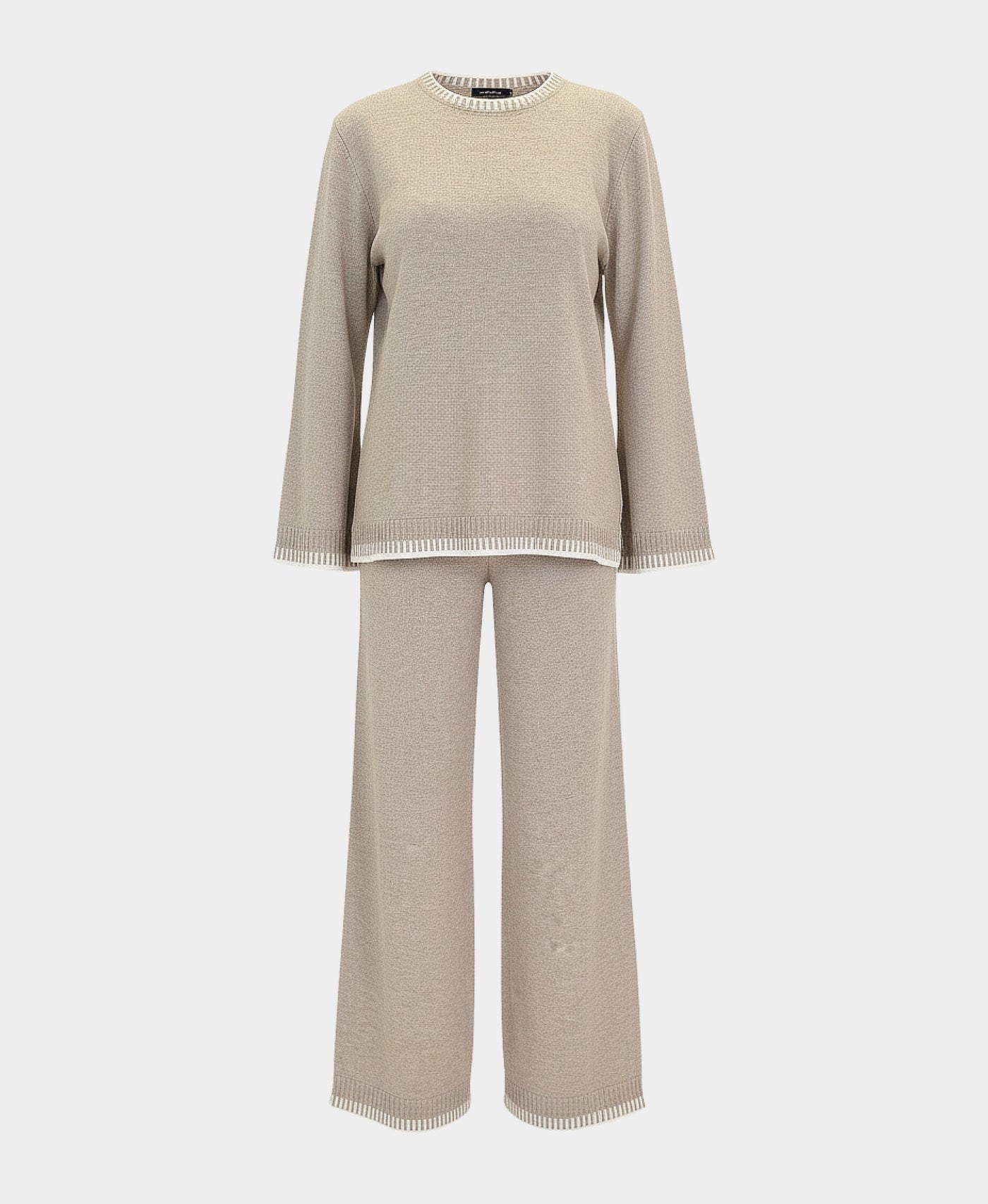Whipstitch Knit Sweater & Pants Set- 2 Pc Set view 2