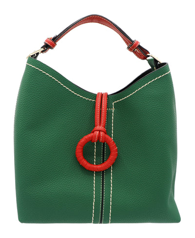 Faux Leather Hobo Bag w/ Pouch image 1