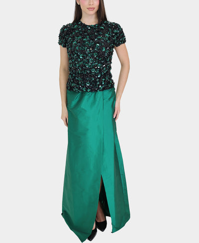 Sequin Beaded Flower Blouse image 2