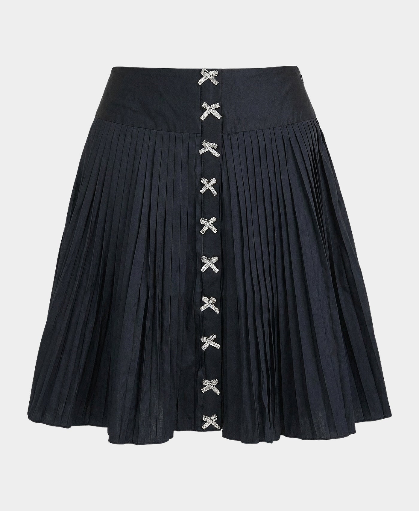 Pleated Skirt w/ Crystal Bows view 2