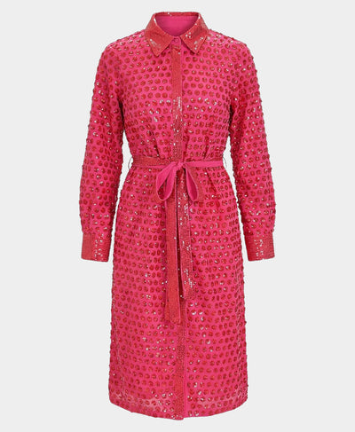 Sequin Dot Midi Dress image 2