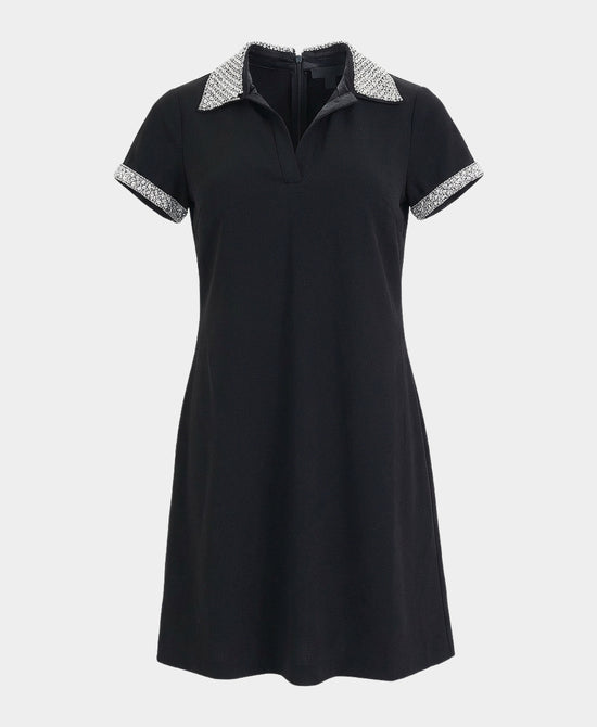 Dress w/ Pearl & Crystal Trim view 