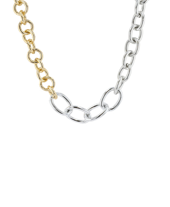 Two- Tone Chain Necklace view 1