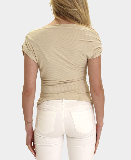 Cap Sleeve Top w/ Gold Buckle view 2