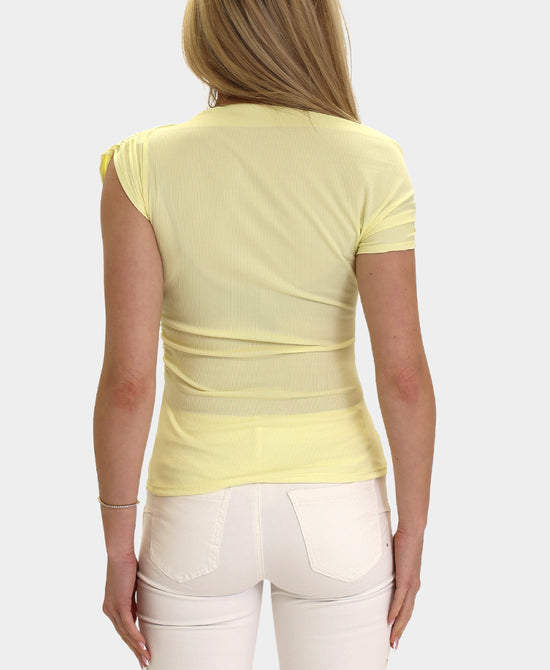 Cap Sleeve Top w/ Gold Buckle view 2