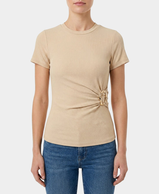 Ruched Top w/ Gold Buckle view 1