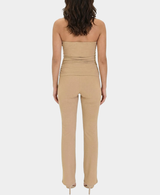 Asymmetrical Strapless Top & Pants Set- 2 Pc Set view 2