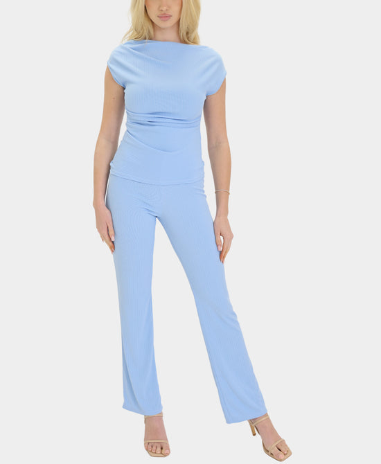 Draped Top & Pants Set- 2 Pc Set view 1