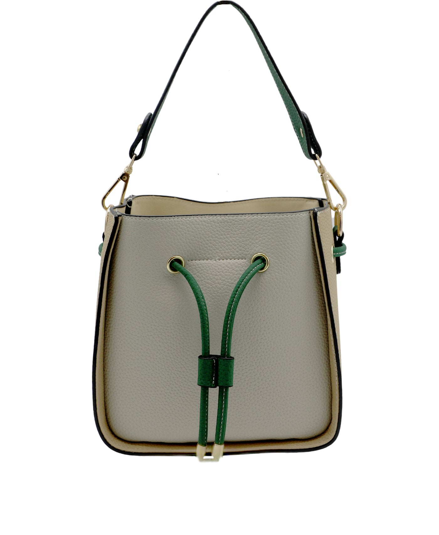 Faux Leather Colorblock Handbag w/ Mini Bag view 1