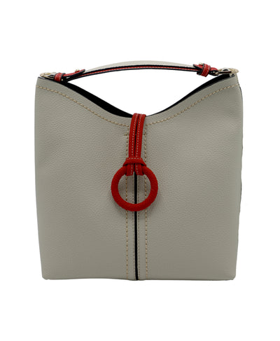 Faux Leather Hobo Bag w/ Pouch image 1