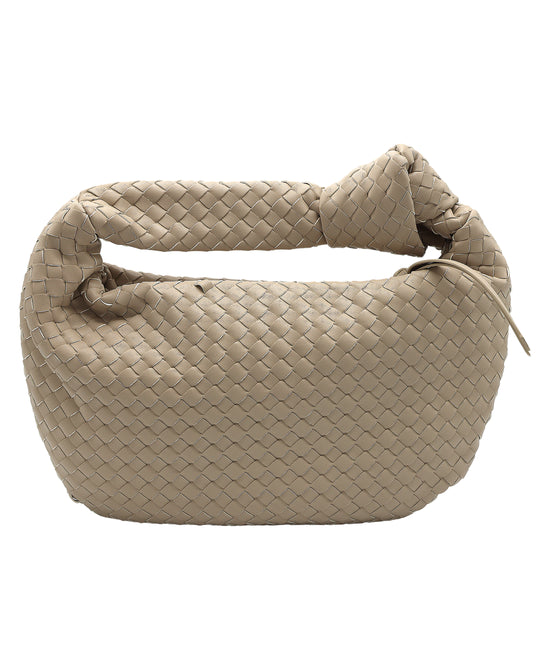 Woven Handbag w/ Knot Detail view 