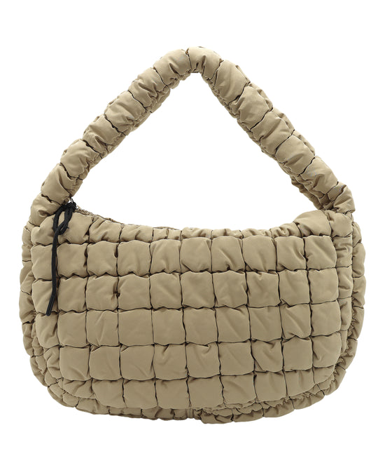 Quilted Puffer Shoulder Bag view 