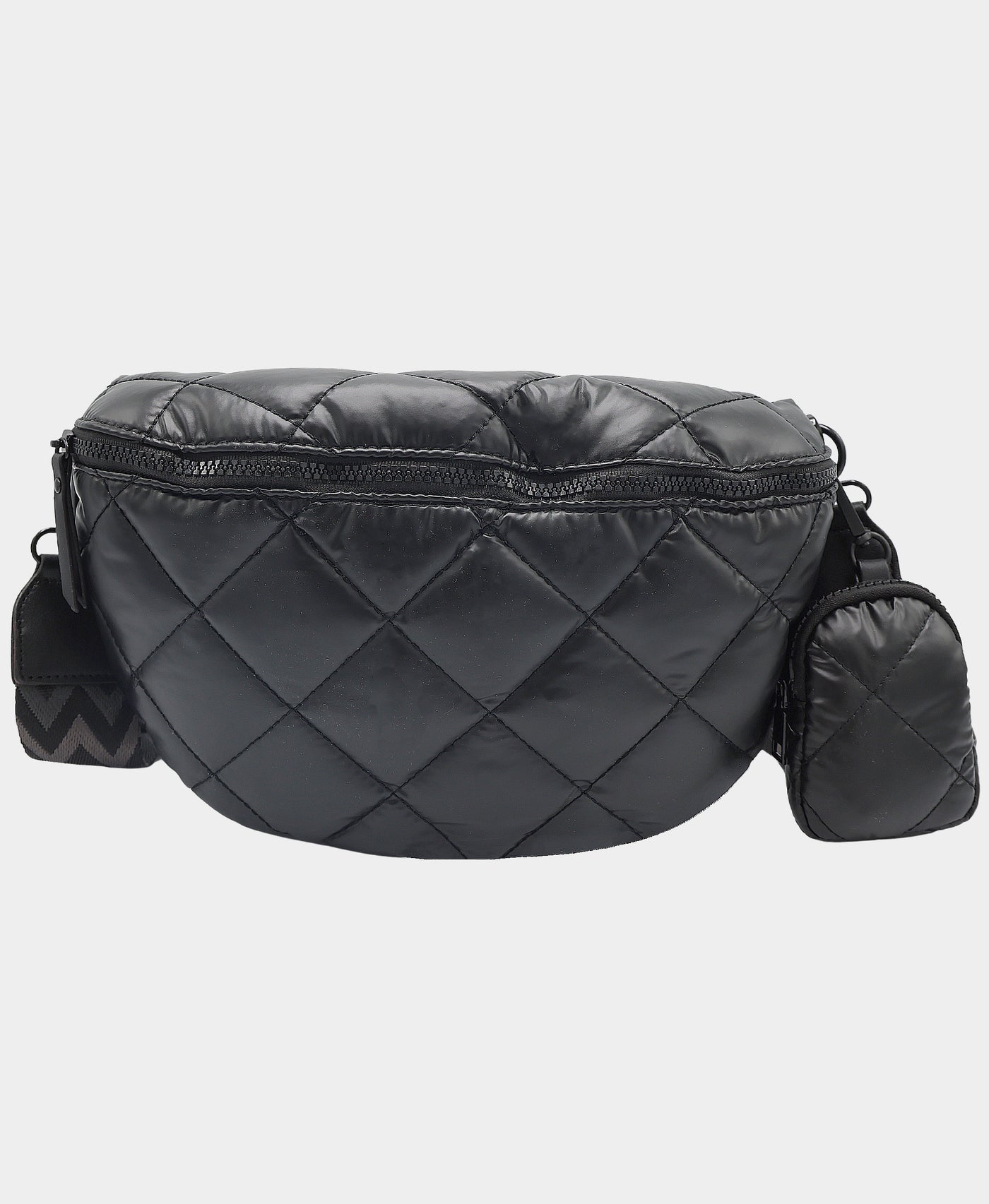 Quilted Puffer Sling Bag w/ Coin Purse view 1
