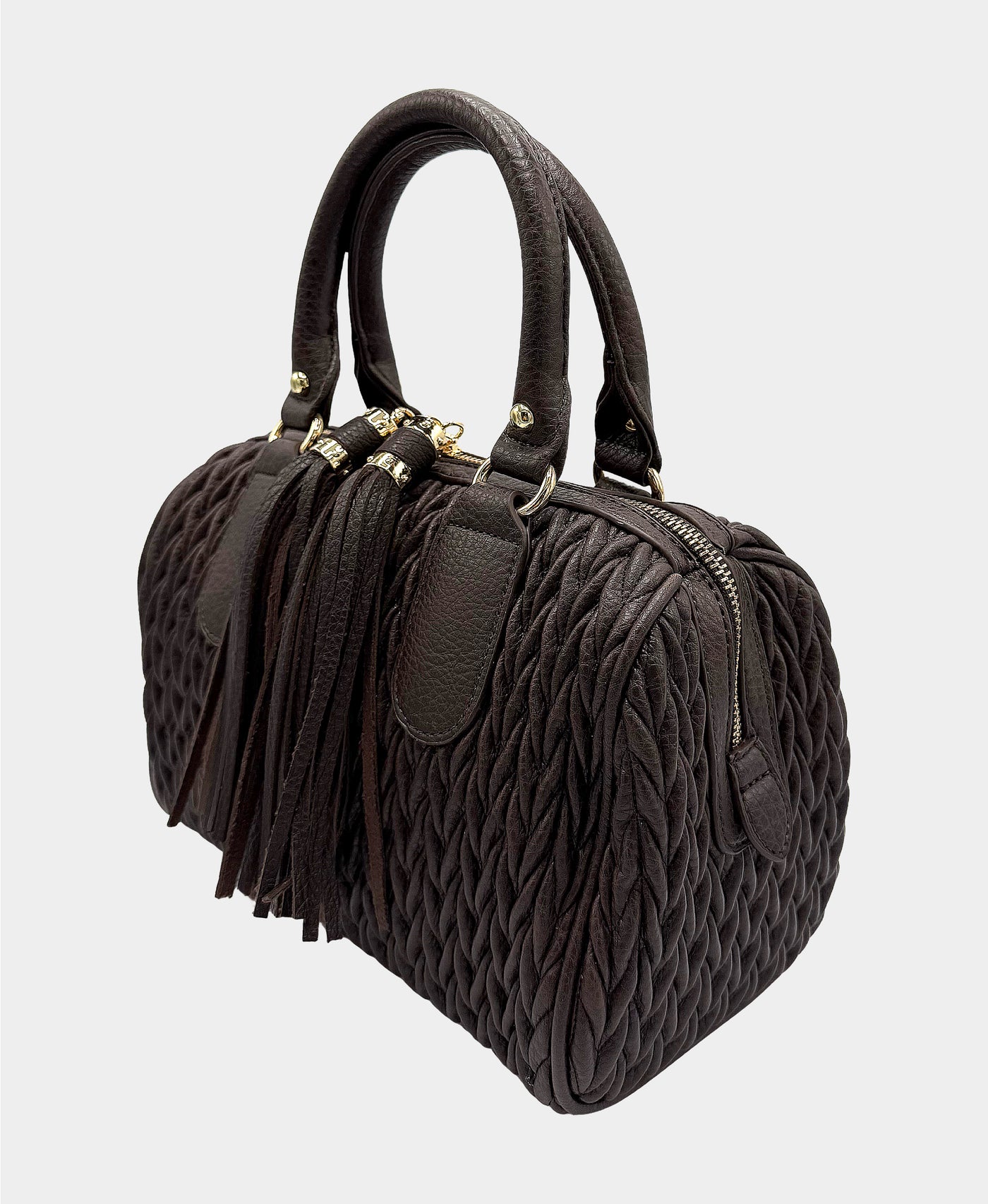 Faux Leather Textured Handbag view 2
