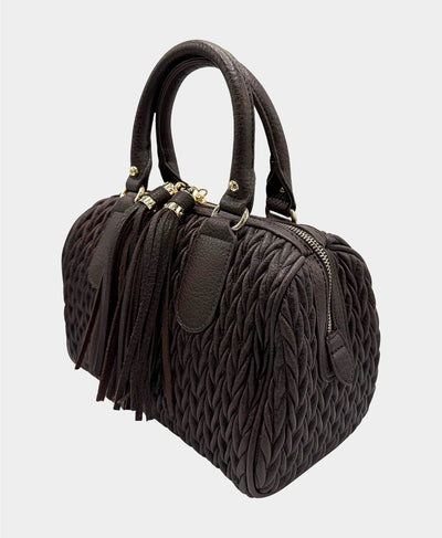 Faux Leather Textured Handbag image 2
