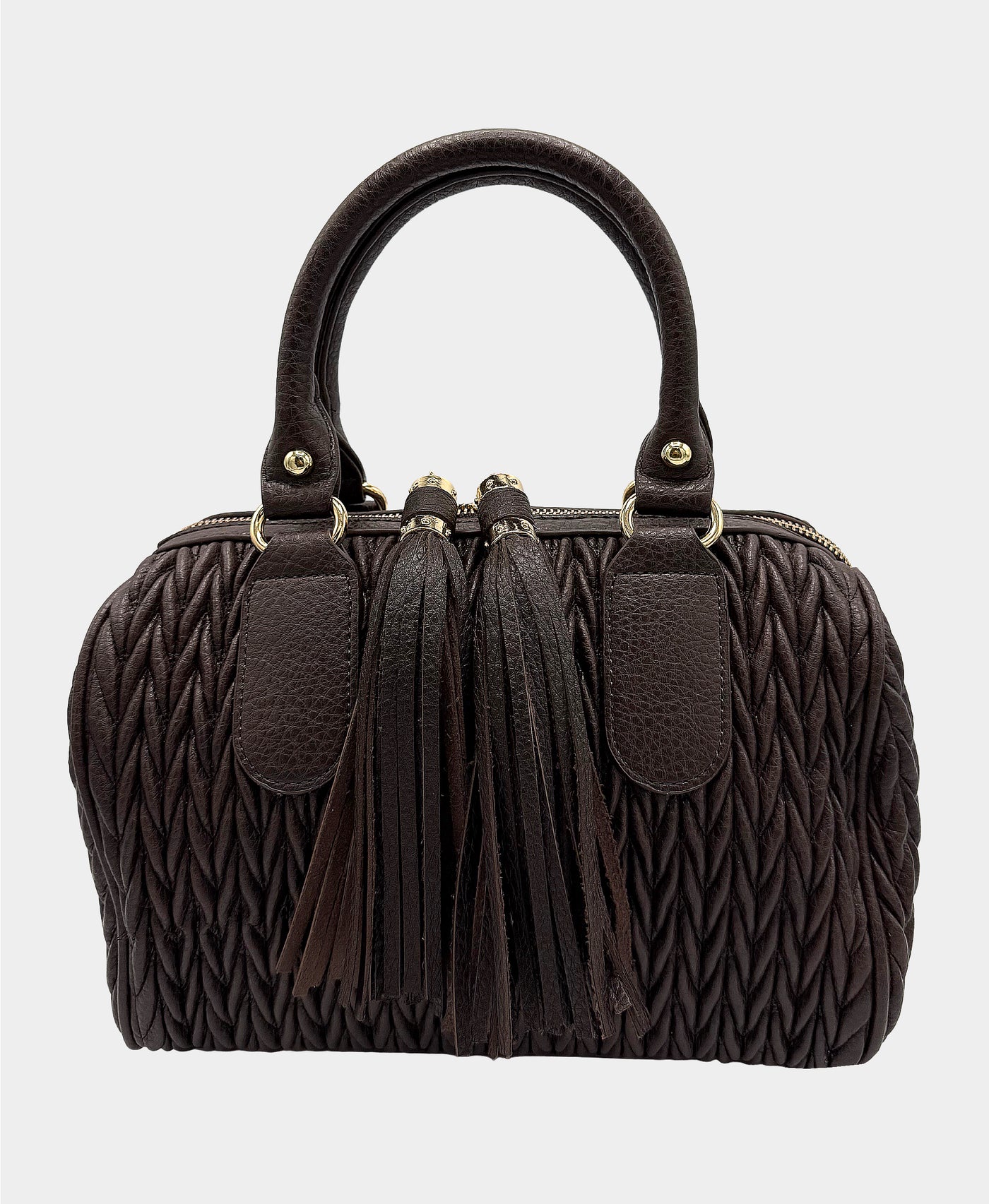 Faux Leather Textured Handbag view 1