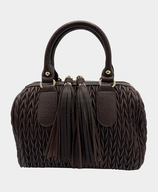Faux Leather Textured Handbag view 