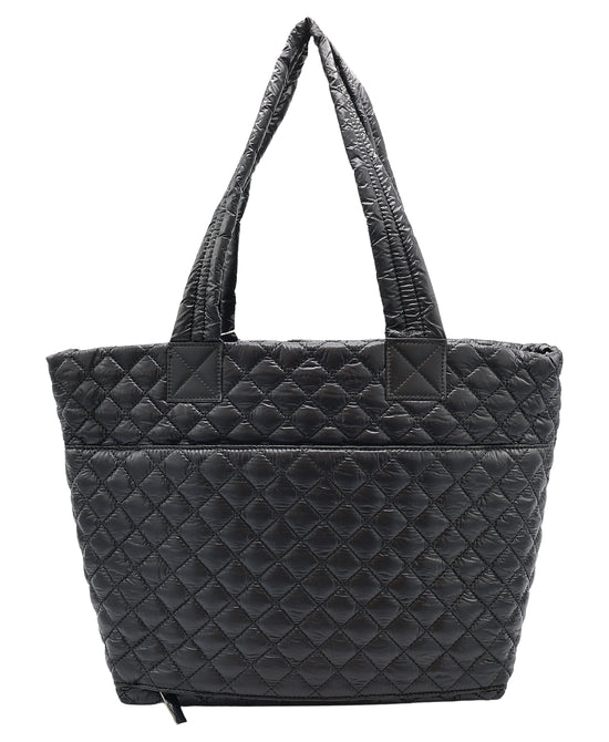Nylon Quilted Tote Bag view 