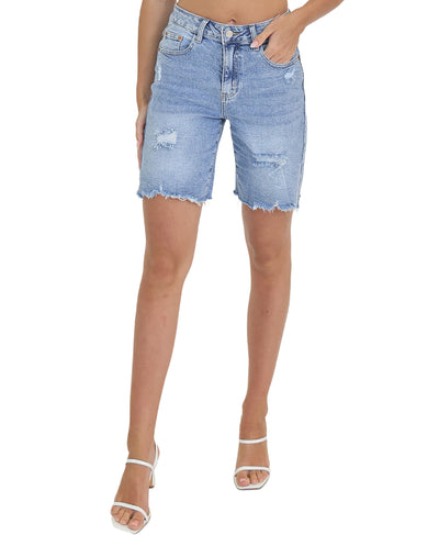 Denim Bermuda Shorts image 1