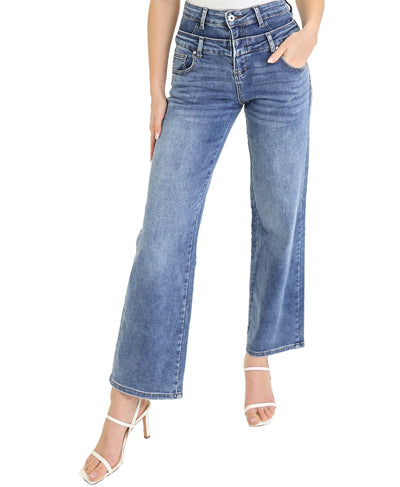 Double Waisted Jeans image 1