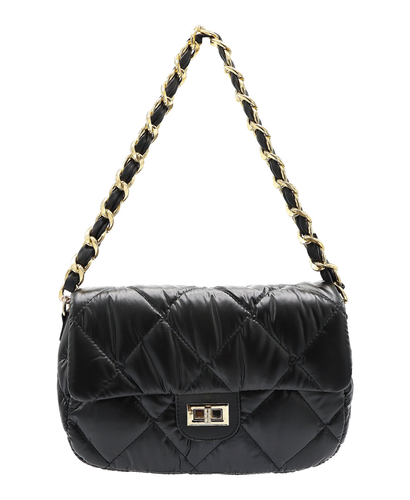 Quilted Puffer Shoulder Bag view 1