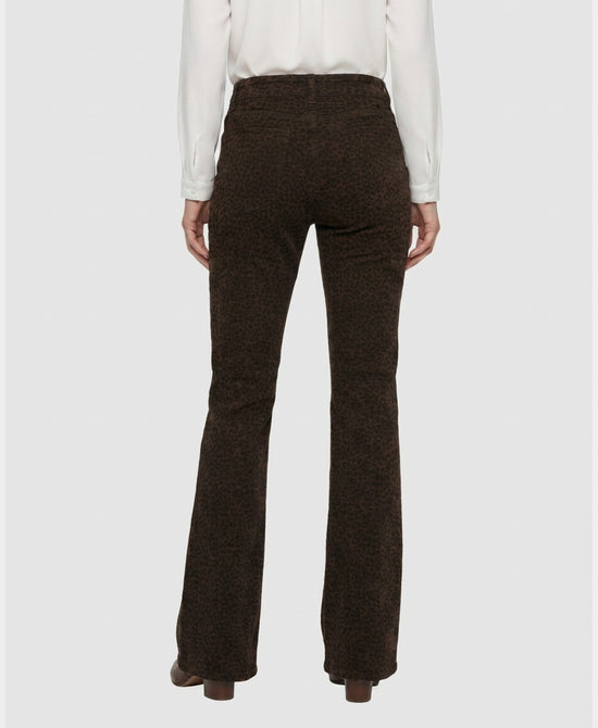 
Leopard Print Flare Leg Jeans in BROWN MULTI view 2