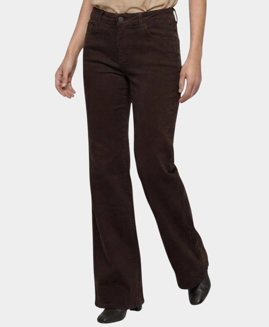 
Flare Leg Jeans in BROWN view 1