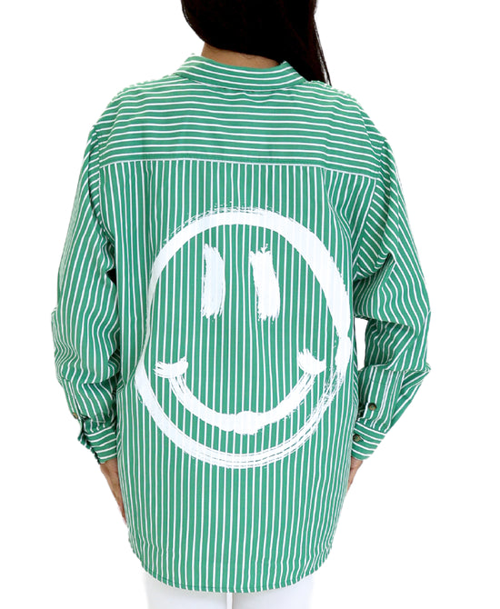 Stripe Top w/ Smiley Face Back view 1