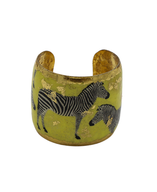 Handmade Zebra Cuff Bracelet view 1