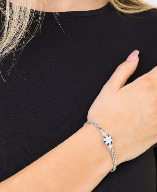 Sterling Silver Tennis Bracelet view 