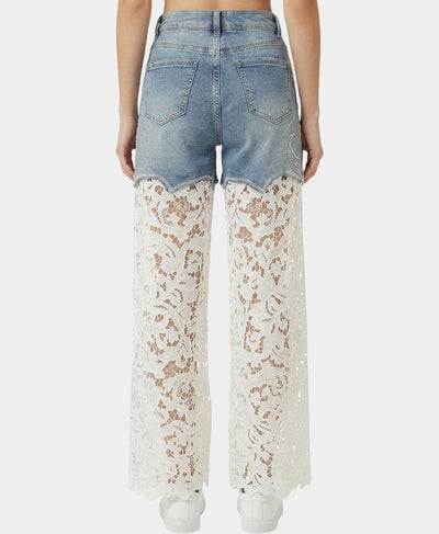 Denim & Lace Jeans – FOX'S - Online