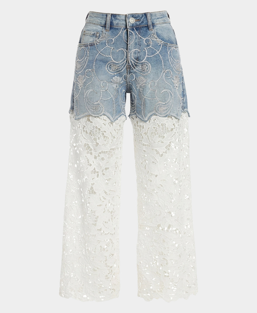 Denim & Lace Jeans – FOX'S - Online