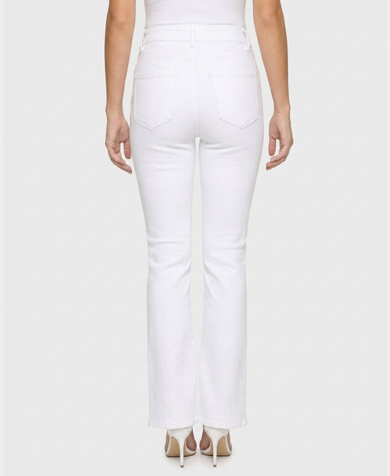 
Flare Jeans w/ Raw Edge in WHITE view 2