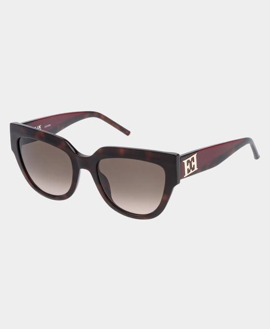 
Cat Eye Sunglasses in HAVANA/RED view 1