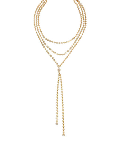 Layered Chain Lariat Necklace image 2