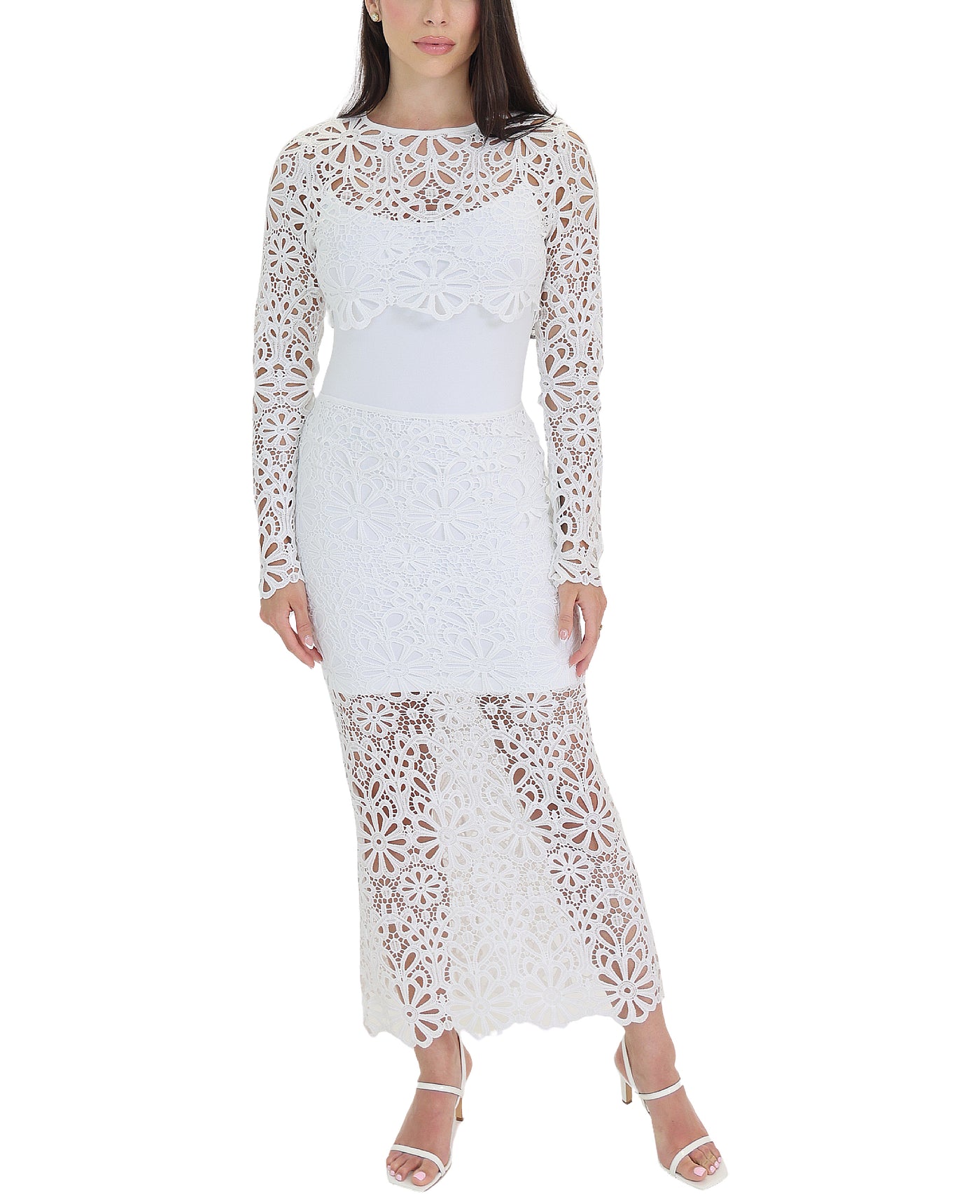 Lace Top & Skirt Set- 2 Pc Set view 1